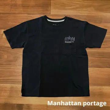 맨해튼 포티지 백 로고 포켓 티셔츠