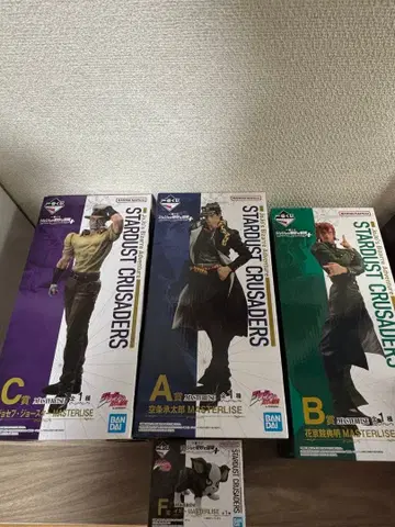 (개봉) 1번 복권 죠죠의 기묘한 모험 피규어 4체 세트