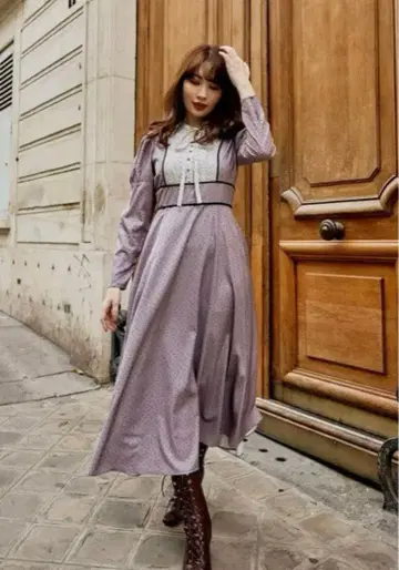 herlipto Orangerie Dot Long Dress