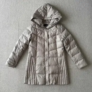 22 OCTOBRE 후드 부착 다운 코트 베이지