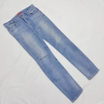 KN0518 [레드카드] 데님 팬츠 [30] 스트레이트 버튼 플라이