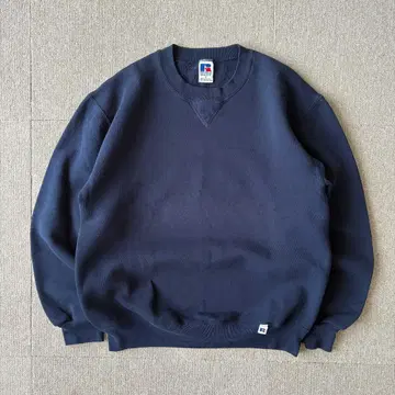 RUSSELL ATHLETIC 쿨넥 맨투맨 네이비 USA제