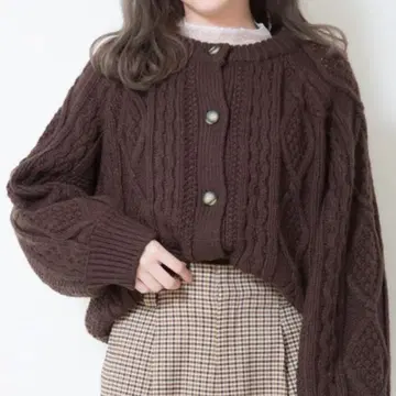 [GU 완판템] 케이블 코쿤 가디건