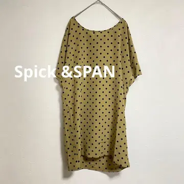 스픽 앤 스팬 노블 도트 돌먼 백리본 블라우스 베이지