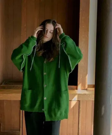 soerte 핸드스티치 니트 가디건