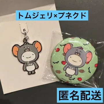 톰 제리 x 푸네크도 콜라보 굿즈 참 캔뱃지 장어 운아기