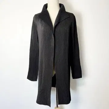 새상품급 SPECCHIO 스페치오 리브 가디건 다크 브라운 40