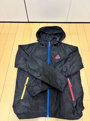 참스 CHUMS 블랙 윈드브레이커 후드 부착