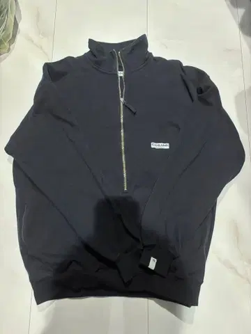 CAHLUMN 네이비 하프 지퍼 트레이닝복