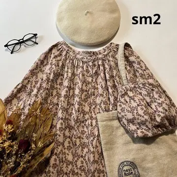 b443* 사만사 모스모스 뒷 리본 기모 코튼 린넨 원피스