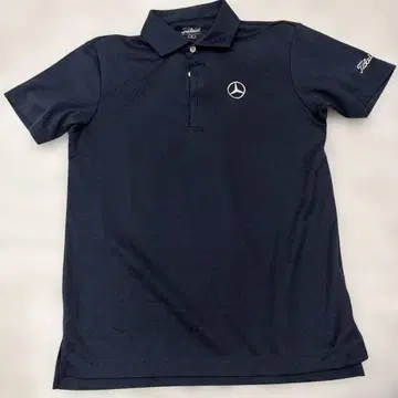 Titleist 네이비 피케 셔츠 M 메르세데스 벤츠 로고 포함