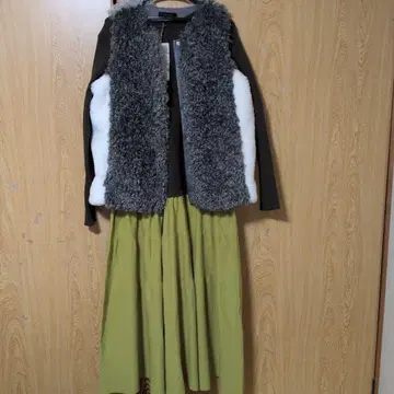 Bou Jeloud 브라운 긴팔 니트 원피스 38