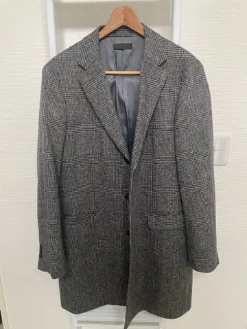 UNIQLO 체스터 코트 XL 그레이 계열 체크