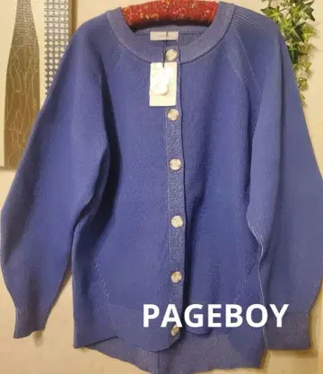 PAGEBOY 크리스피돌먼 가디건 미사용 택 포함