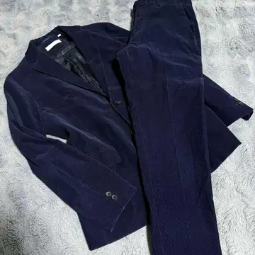 BEAUTY & YOUTH 네이비 코듀로이 캐주얼 수트 L 사이즈