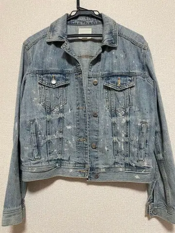 AMERICAN EAGLE 페인트 가공 데님 자켓