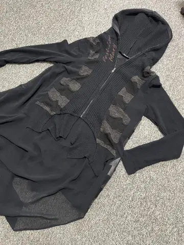 에터널리 이센세이션 후드 부착 시어 & 니트 이소재 후드티