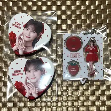 [ 3세트 ] =LOVE 이코러브 타카마츠 히토미 캔뱃지 미니 복권