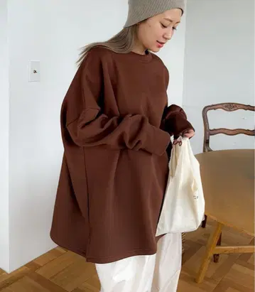 속기모 돌먼 루즈 롱 tee