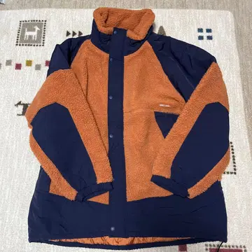 플리스 자켓 오렌지 네이비 니코앤드