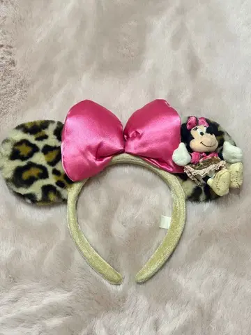 디즈니 머리띠 레오파드 무늬 미니