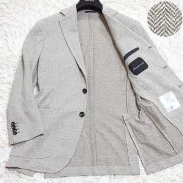 새상품급 사토리오 헤링본 앤컨 스트레치 테일러드 자켓 46