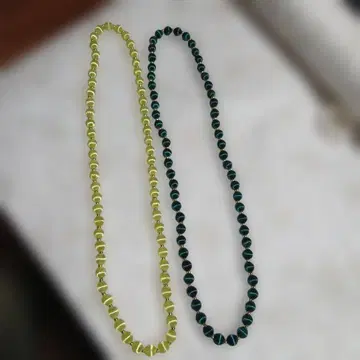 시트러스 실크볼 목걸이 2개 세트 [새상품급]