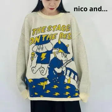 니코앤드 MACORODRIGUEZ 콜라보 그래픽 니트 풀오버