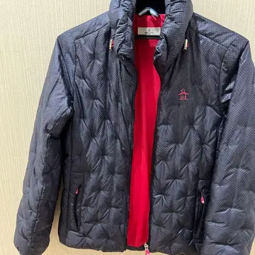 Munsingwear 다운 자켓 M 블랙 빨간색