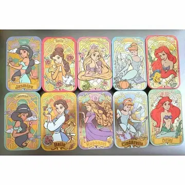 디즈니 프린세스 슬라이드 캔 10종 컴플리트