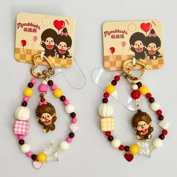 몽치치 스마트폰 키링 남녀 커플 세트 (개별 판매 불가)