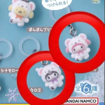 산리오 메지루시 액세서리 포근포근 스노우