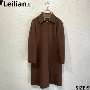 일본제 캐시미어 혼방 [ Leilian ] 울 스텐카라 코트 브라운 9