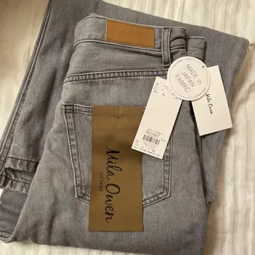 Mila Owen 그레이 와이드 데님 팬츠