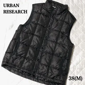 URBAN RESEARCH 블랙 다운 베스트 38(M) 새상품급
