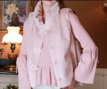 슈퍼 뷰티 꽃 모티브 비쥬 레이스가 귀여운 부드러운 보아 베스트