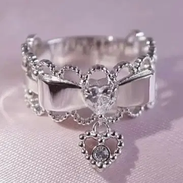 maron de bijou 리본 초커 반지 실버 10호