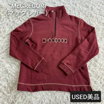 McGREGOR 버건디 하프 지퍼 트레이닝복 L