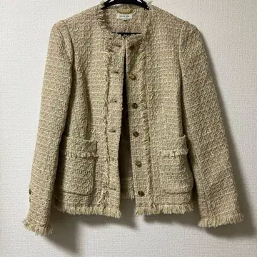 deuxieme classe 노카라 자켓 베이지 36 울 혼방