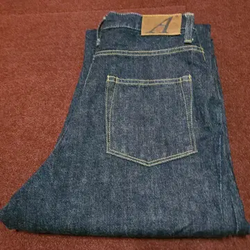 다크 네이비 새상품급 아나토미카 지퍼 플라이 셀비지 숨김 리벳 w27