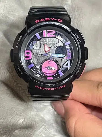 BABY-G BGA-190 블랙 핑크 보라색