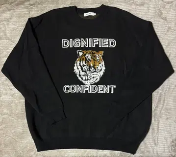 니코앤드 - 호랑이 블랙 니트 스웨터 L