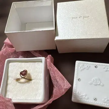 주르 앙 주르 K10 골드 핑크 반지