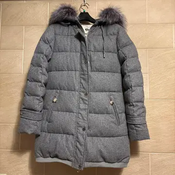 La MODE 그레이 계열 울 다운 자켓 38