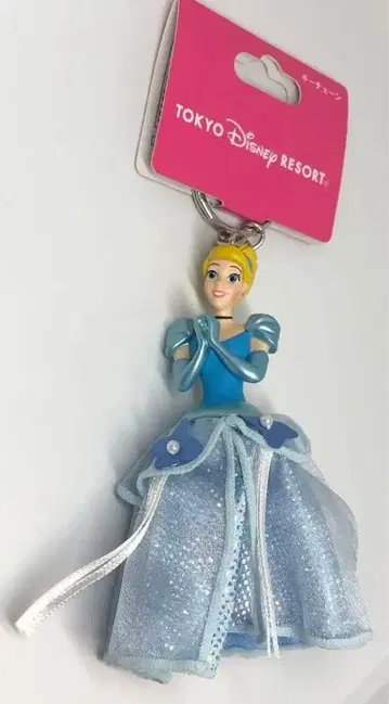 미사용 도쿄 디즈니 리조트 신데렐라 드레스형 키링 디즈니