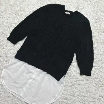 [ c6672 ] OZOC 튜닉 블랙 긴팔 니트