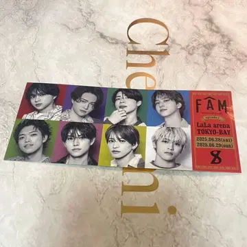 Timelesz FAM 치바 티켓풍 스티커