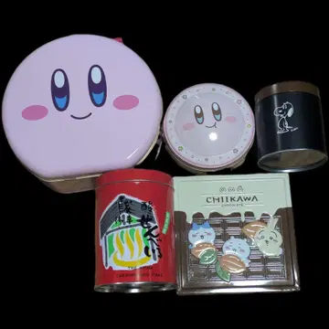 커비 스누피 치이카와(먼작귀) 캔 세트 용기