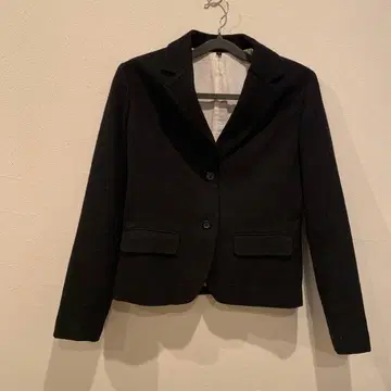 무인양품 MUJI 블랙 테일러드 자켓 울