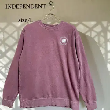 인디펜던트 맨투맨 퍼플 계열 L 페이드 구제 의류 L